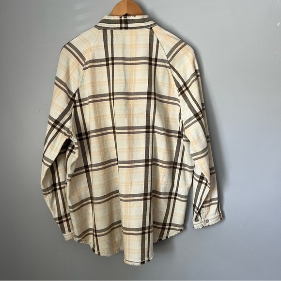 Free People We The Free Summer Daydream Ivory Combo Button Down Shirt Sz XS NWT - Picture 14 of 16